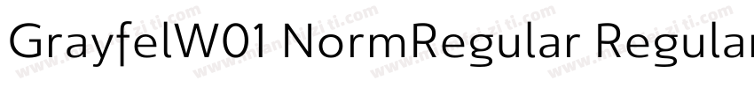 GrayfelW01 NormRegular Regular字体转换